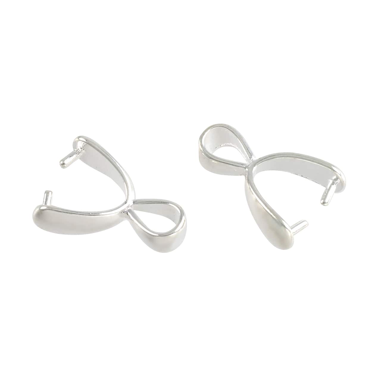 15mm Simple Pinch Bails, 4ct. by Bead Landing™